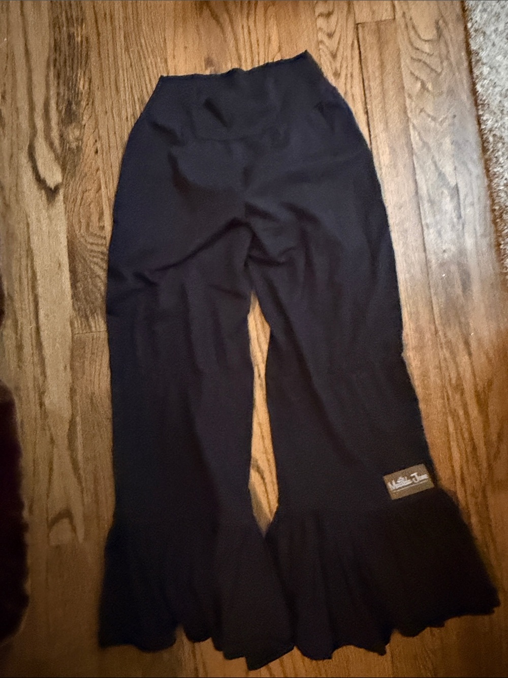 Matilda Jane Black Ruffle Hem Pants